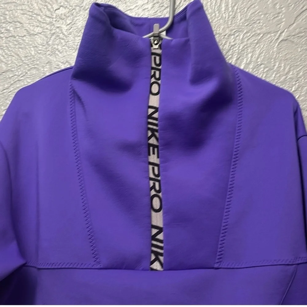 Nike Women's Purple High-Neck Sweatshirt - Picture 5 of 7